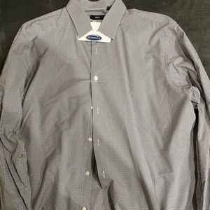 Plaid Light Grey Long Sleeve Dress Shirt